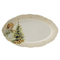 Preview: Ovale Servierplatte „Clara“ 31 cm aus New Bone China Porzellan