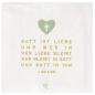 Preview: räder Lunch Napkins "Gott ist die Liebe" – Christian Paper Napkins for Sacred Occasions (20 Pieces)