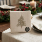 Preview: Papierservietten „Trello“ (20 Stück, 33 x 33 cm) – Weihnachtsservietten in Cremeweiß mit gemaltem Tannenbaum-Motiv