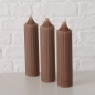 Preview: Thick stick candles in the set "Taupe"