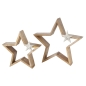 Preview: Sternaufsteller Holz mit Metallstern