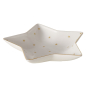 Preview: Sternschale „Stella“ 600 ml aus New Bone China – Edle Keksschale in Sternform mit Goldstern-Dekor & Goldrand
