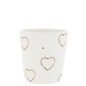 Preview: Cup, Tasse hoch "Hearts allround" von Bastion Collections