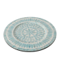 Preview: Decorative plate, tray mosaic with shells turquoise