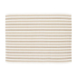 Preview: Striped Ribbed Placemat Beige/White – Classic 100% Cotton Table Mat 35x45 cm