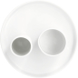 Preview: "Glücksmoment" Vase – Elegant Porcelain Ensemble in White H: 16.4 cm