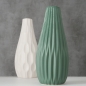 Preview: Vase "Lenja" high in green and white