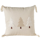Preview: Weihnachtskissen „Solara“ 45 x 45 cm – Handgearbeitetes Dekokissen