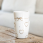 Preview: Cup, Tasse hoch "Hearts allround" von Bastion Collections