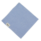 Preview: Sustainable Light Blue Cloth Napkin – Recycled Cotton with Linen Look 45x45 cm