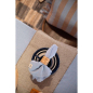 Preview: Sustainable Light Blue Cloth Napkin – Recycled Cotton with Linen Look 45x45 cm