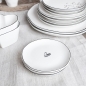 Preview: Small Plate "Sideplate" Watercolor Heart 13cm by Bastion Collection