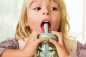 Preview: Children's Drinking Glass with Straw "Fairy Garden"