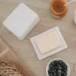 Preview: Eulenschnitt Heart Butter Dish – Fine Porcelain Butter Holder with Embossing