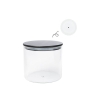 Preview: Storage Jar with Grooves and Wooden Lid by Bastion Collections