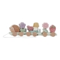 Preview: Wooden train "Fairy Garden" hedgehog with plug-in moulds