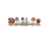 Preview: Wooden train "Foreste Friends" squirrel with plug-in shapes