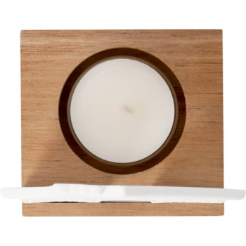 Räder Design Light Scene "Gingerbread House" – Porcelain Tealight Holder with Wooden Base
