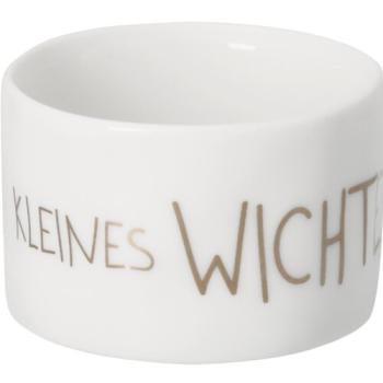 Räder Design Kleines Wichtellicht „Winterlicht“ Ø 4,5 cm – Porzellan-Teelichthalter mit Relief