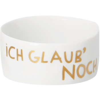 Räder Design Winterlight "Ich glaub' noch ans Christkind" – Porcelain Tealight Holder with Gold Print
