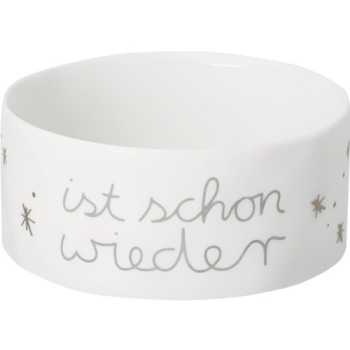 Räder Design Winterlicht „Ist schon wieder Weihnachten?“ – Porzellan-Windlicht mit Gold-Brillantdruck
