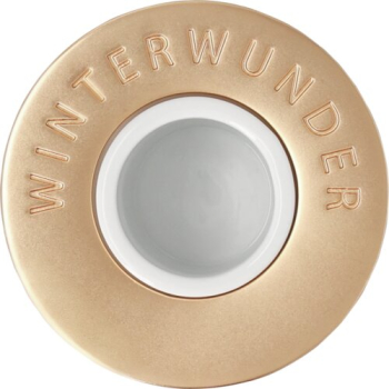 Räder Design Candle Holder "Winterwunder" – Porcelain Taper Candle Holder with Gold Print