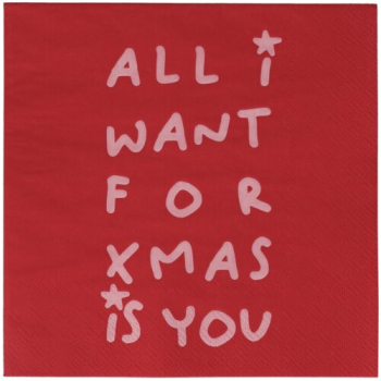 Räder Design Lunchservietten „All I want for xmas is you“ 33x33 cm