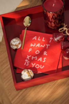 Preview: Räder Design Lunchservietten „All I want for xmas is you“ 33x33 cm