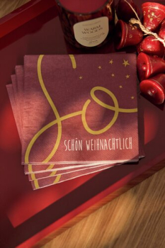 Preview: Räder Design Lunchservietten „So schön weihnachtlich“ 33x33 cm