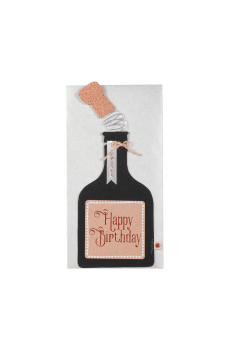 Knallkorkenkarte. Happy Birthday