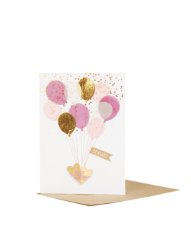COLORFUL BALLOON CARD. Wedding