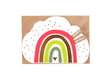 Rainbow card. Happy Birthday