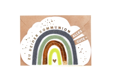 Rainbow card. Communion