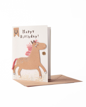 Happy Birthday Card. Horse