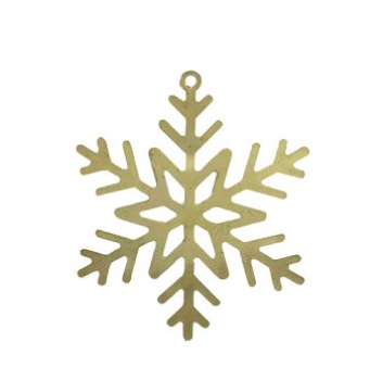 Anhänger Schneeflocke "Zava" gold