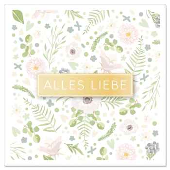 Minicard "Alles Liebe"