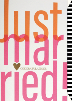 Karte Hochzeit "Just Married"
