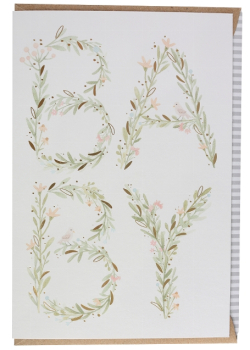 Karte zur Geburt "Baby"