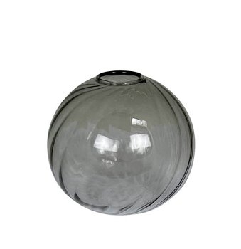 Spherical vase "Torba" grey in 2 sizes