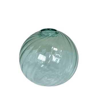 Globe vase "Torba" green in 2 sizes