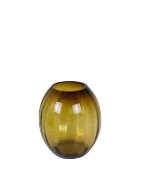 Vase "Mono Optik" amber in 2 Größen