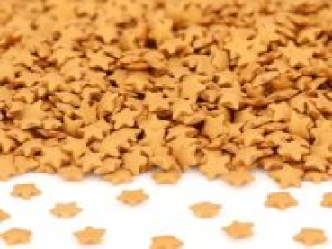 Edible scattered décor "Stars Mica" gold