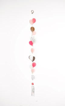 Ballonkette. Liebe. Freude und Glück