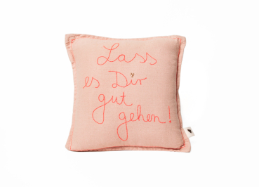 Minikissen mit Stickerei & Print