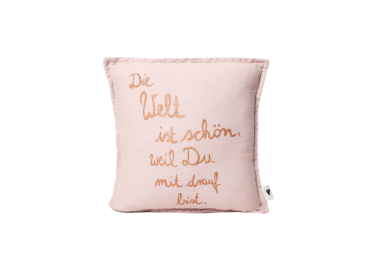Minikissen mit Stickerei & Print