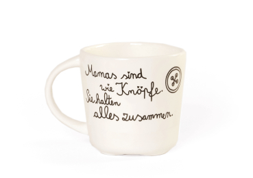 Preview: Porzellantasse mit Spruch & Herzboden – Edle Tasse für Mama