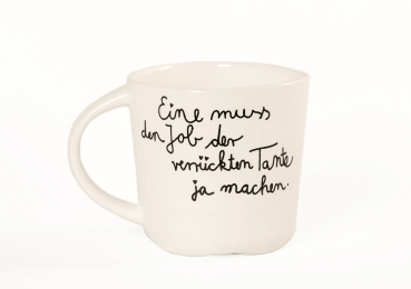 Preview: Porzellantasse mit Spruch & Herzboden – Edle Tasse für die Tante