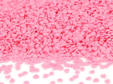 Streudekor Zuckerperlen "Mini Herzen" rosa
