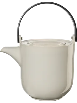 ASA Selection Teapot with Wooden Handle Coppa – Minimalist Design in Tofu (1.5 l)