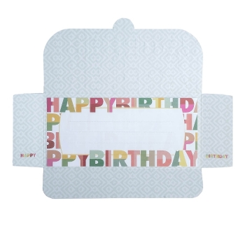 Voucher envelope, gift envelope Happy Birthday